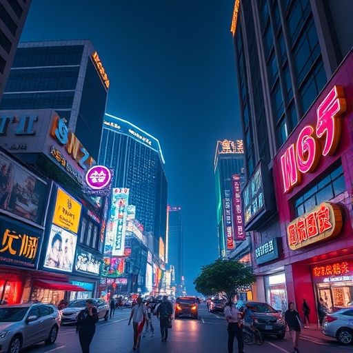 广州夜生活场景