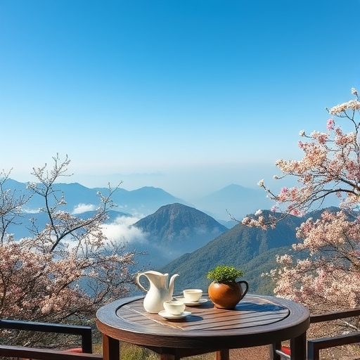 白云山春季喝茶