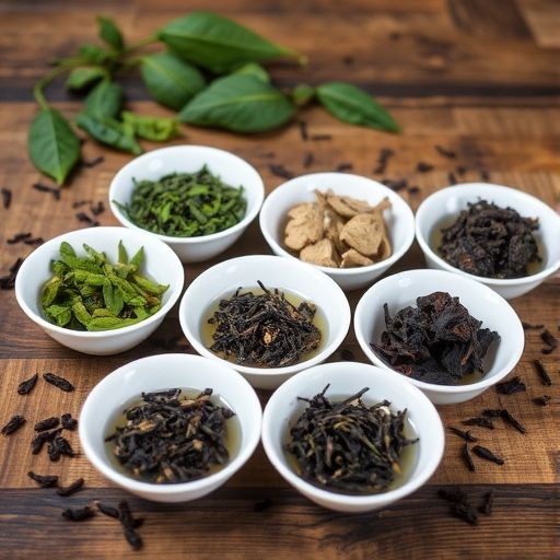 多种茶叶展示