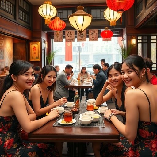广州茶肆朋友聚会