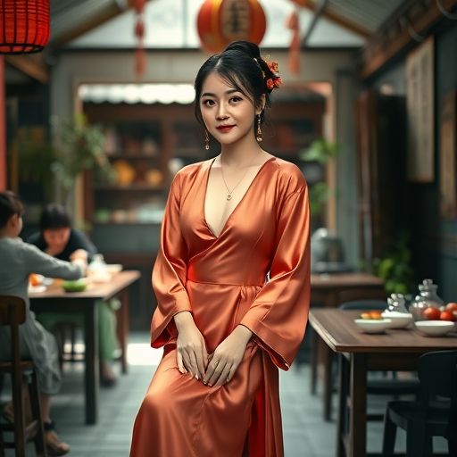 广州一家茶工作室内部，几位参与者正在练习书法，环境文艺