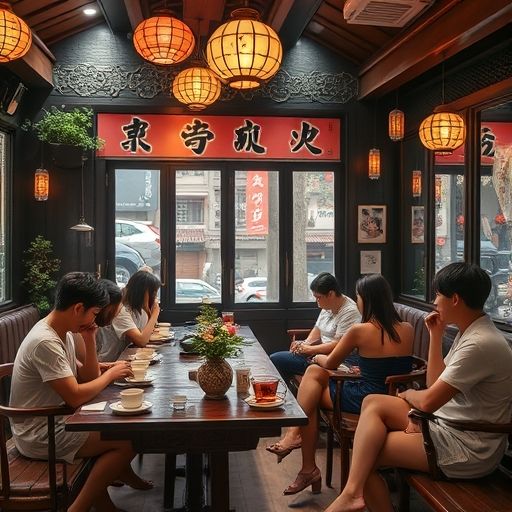 广州茶肆聚会