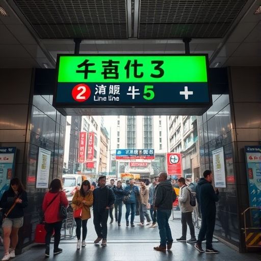 广州地铁站入口