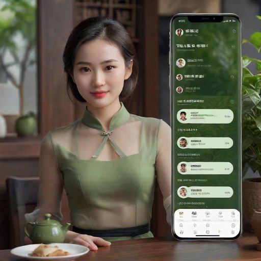 手机屏幕显示与茶叶商家客服的微信对话，内容专业详细
