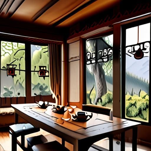 茶肆内部