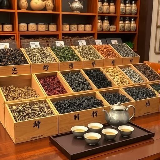 广州茶肆茶叶展示