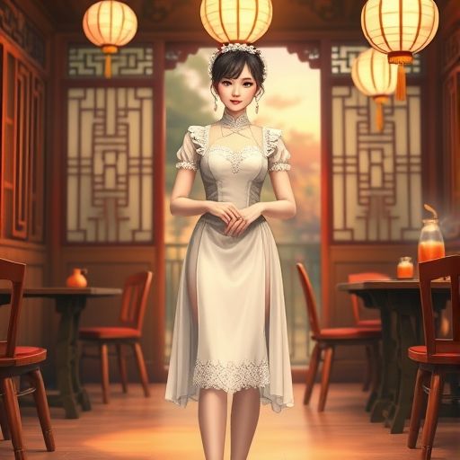 老式茶肆里温暖的灯光让人放松