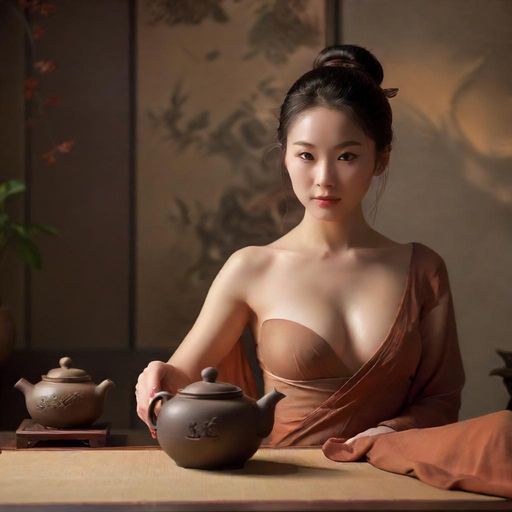 工夫茶的泡茶场景
