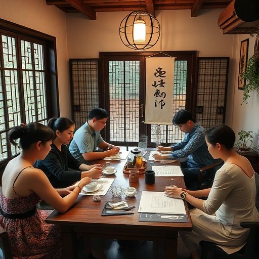 深圳龙岗茶室书法课