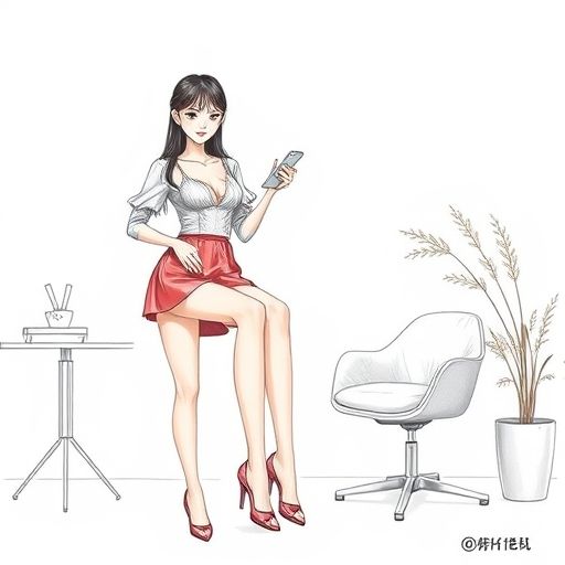 面试中的女孩形象