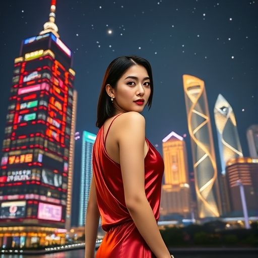 天河区夜景