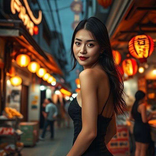 广州夜市巷子深处的烤鸡店
