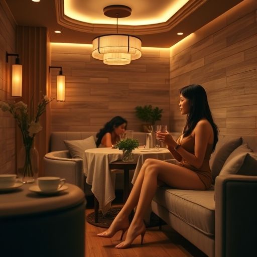 会所茶歇区交流