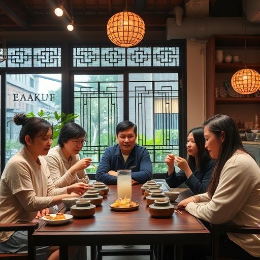 朋友在广州品茶工作室聚会
