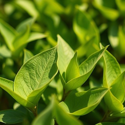 新鲜嫩茶茶叶特写