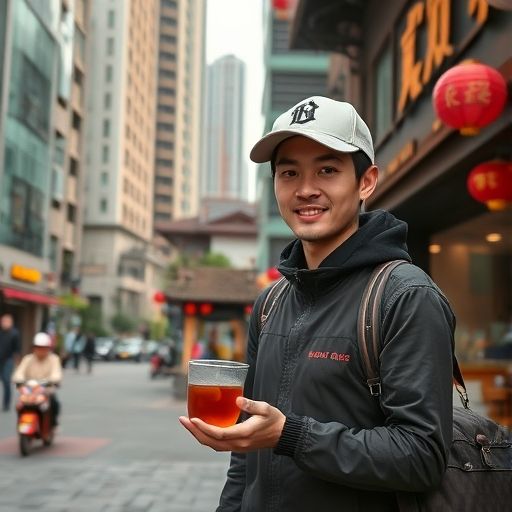 广州嫩茶外卖配送场景