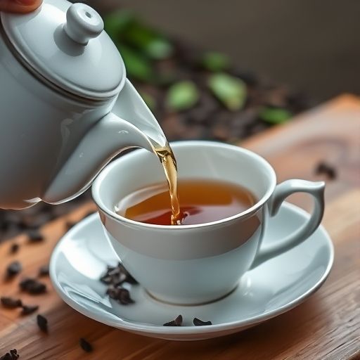 品茶细节特写
