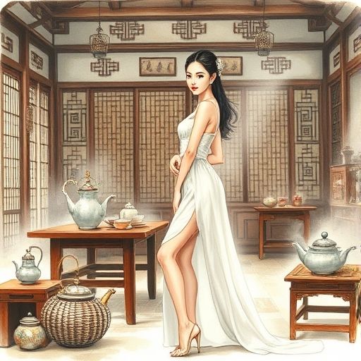 荔湾老宅茶室的温馨氛围