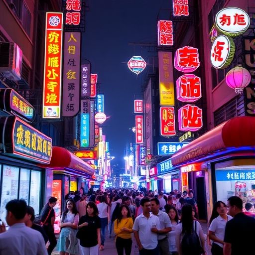 广州夜生活场景