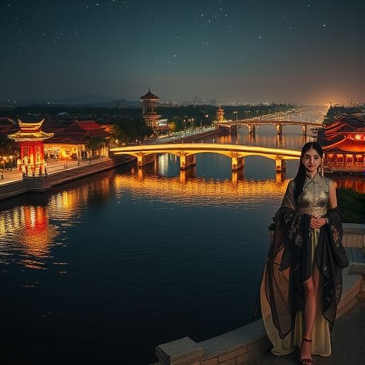 南京秦淮河夜游伴游场景