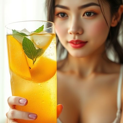 清新茶饮的诱人画面