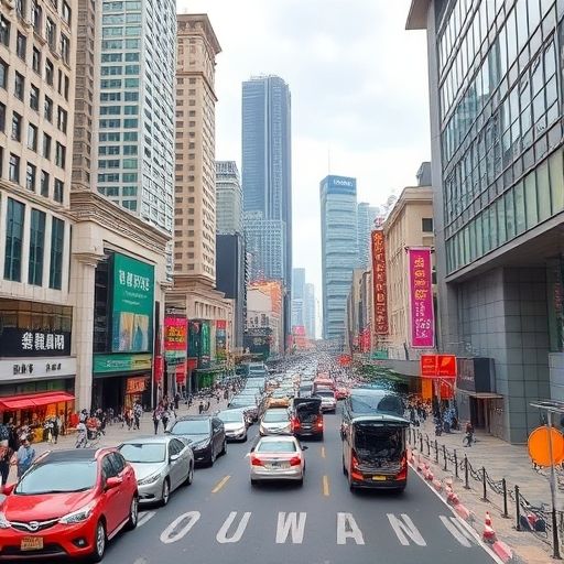 广州中圈商业区街景
