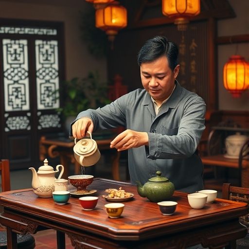 茶艺师表演茶艺