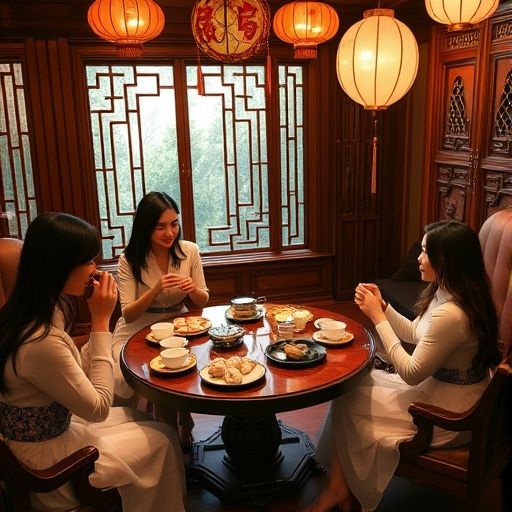 朋友聚会品茶
