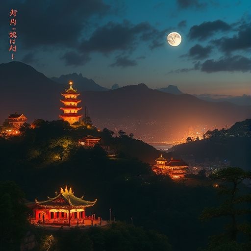 佛山休闲会所入口夜景