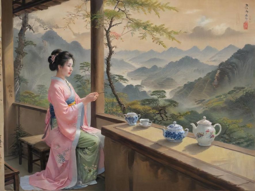 深圳南山品茶茶艺师泡茶场景