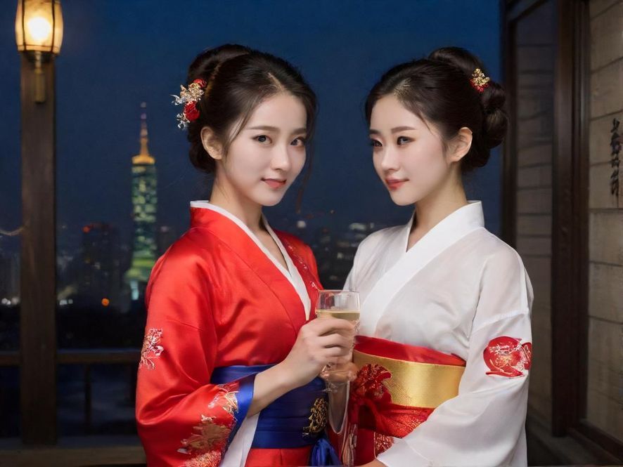 广州酒吧街夜景