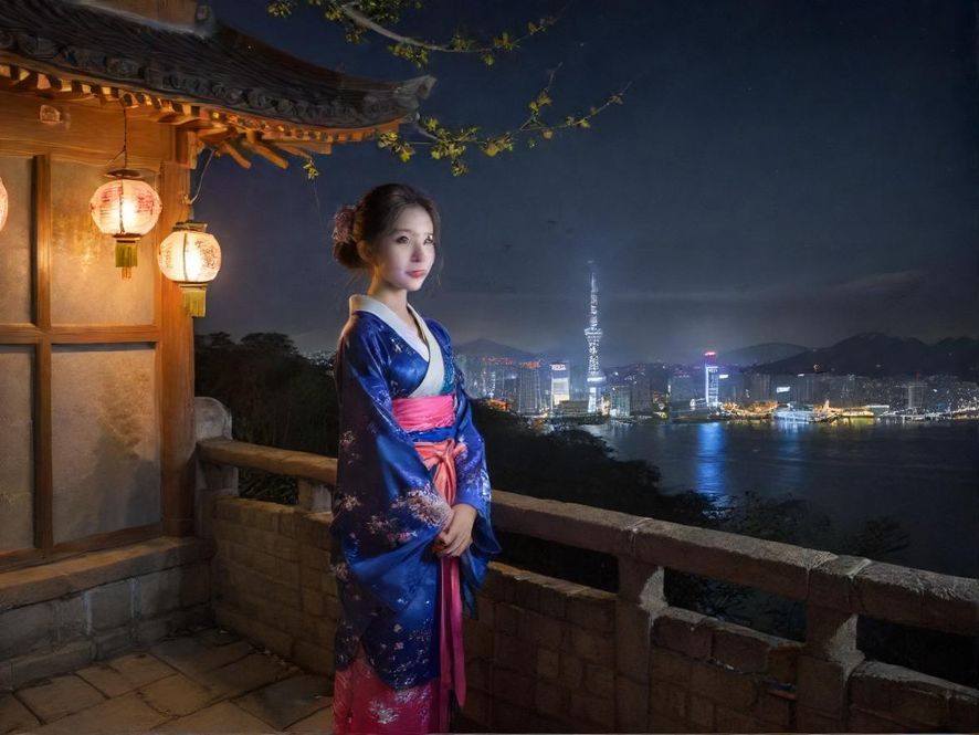 广州桑拿会所夜景外观展示