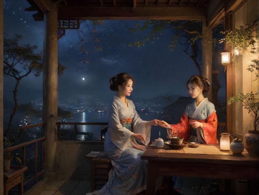 广佛茶社夜场休息室氛围