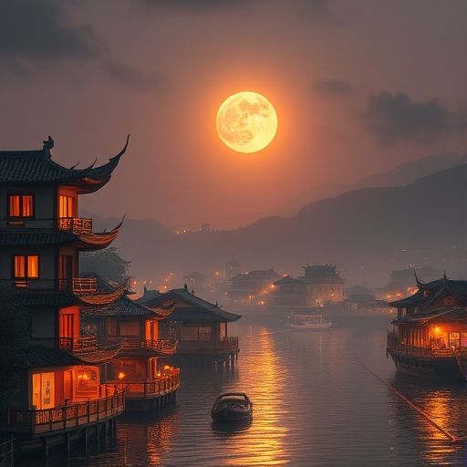 上海夜生活街头夜景实拍
