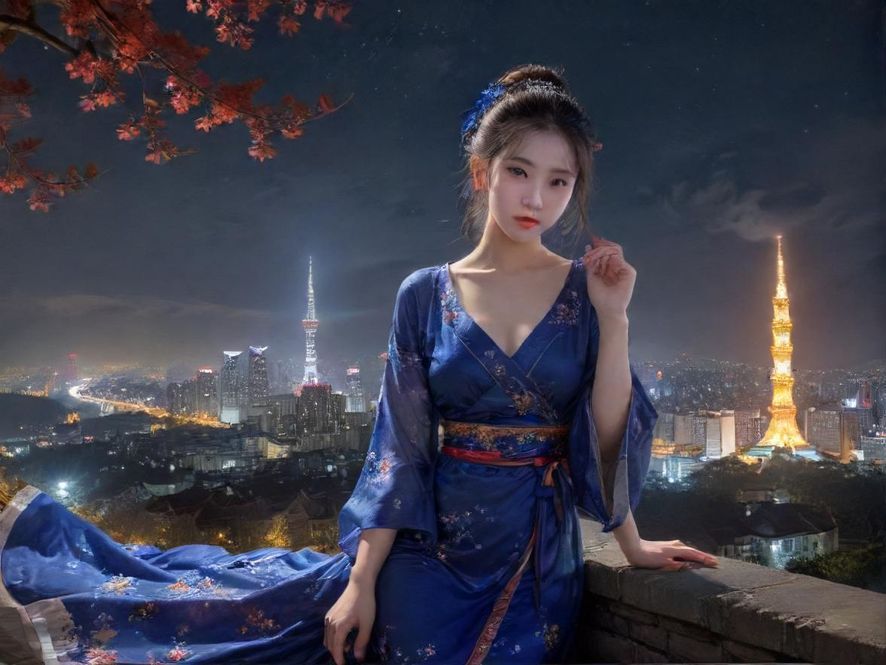 都市夜生活场景