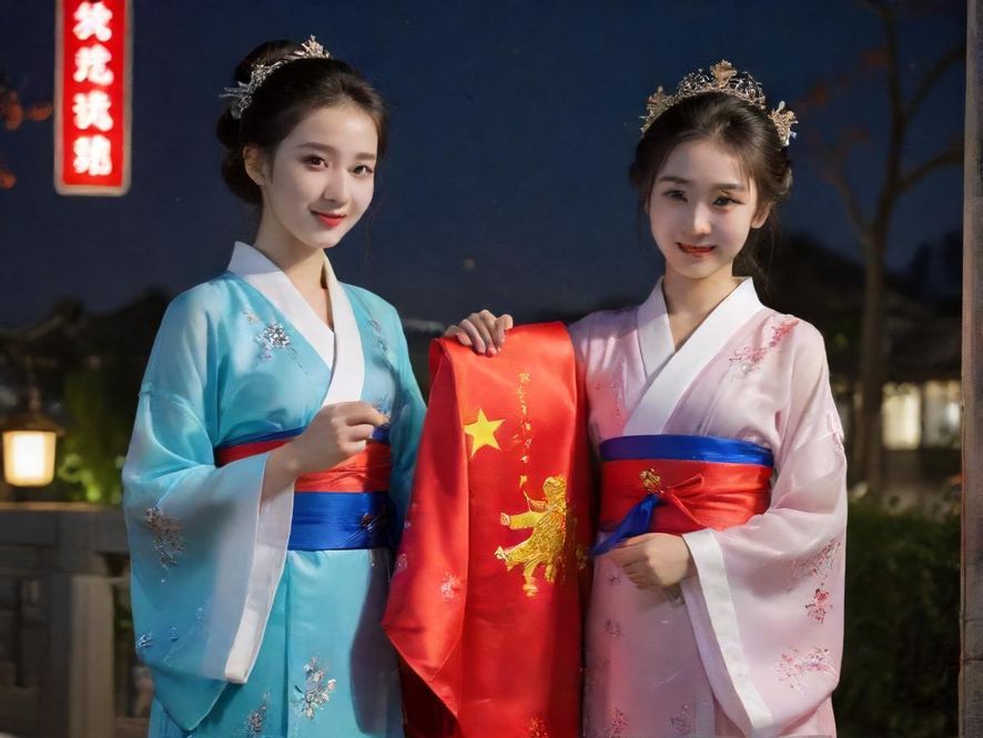 广州夜色下的城市风光