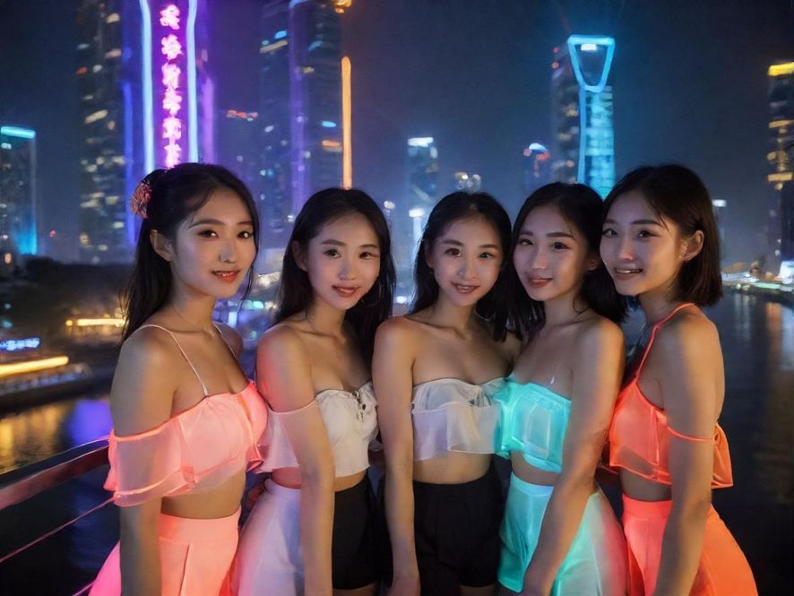 合肥璀璨的夜景，霓虹灯光闪烁，展现出这座城市的无限活力与魅力。