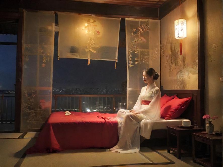 深圳夜场会所的霓虹灯光休息区