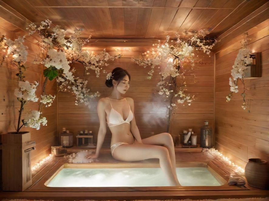 白花丛楼凤桑拿房实景图