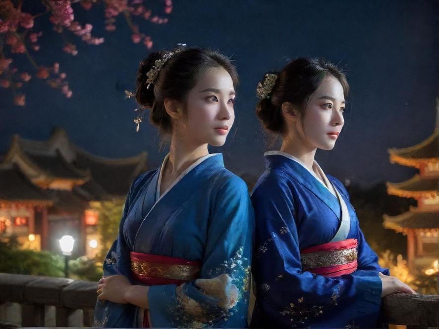 广州夜景下的休闲娱乐