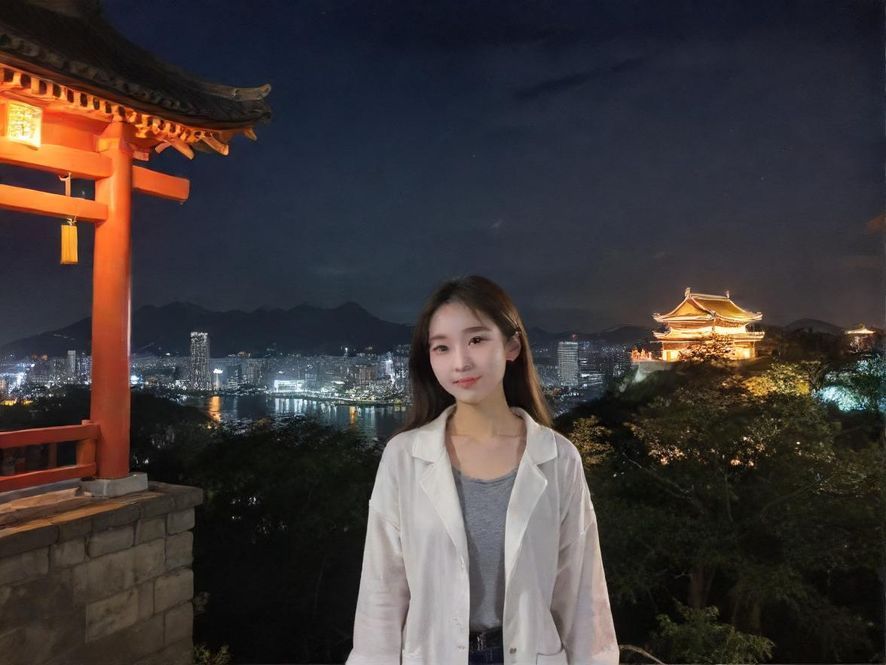 广州会所夜晚入口氛围图