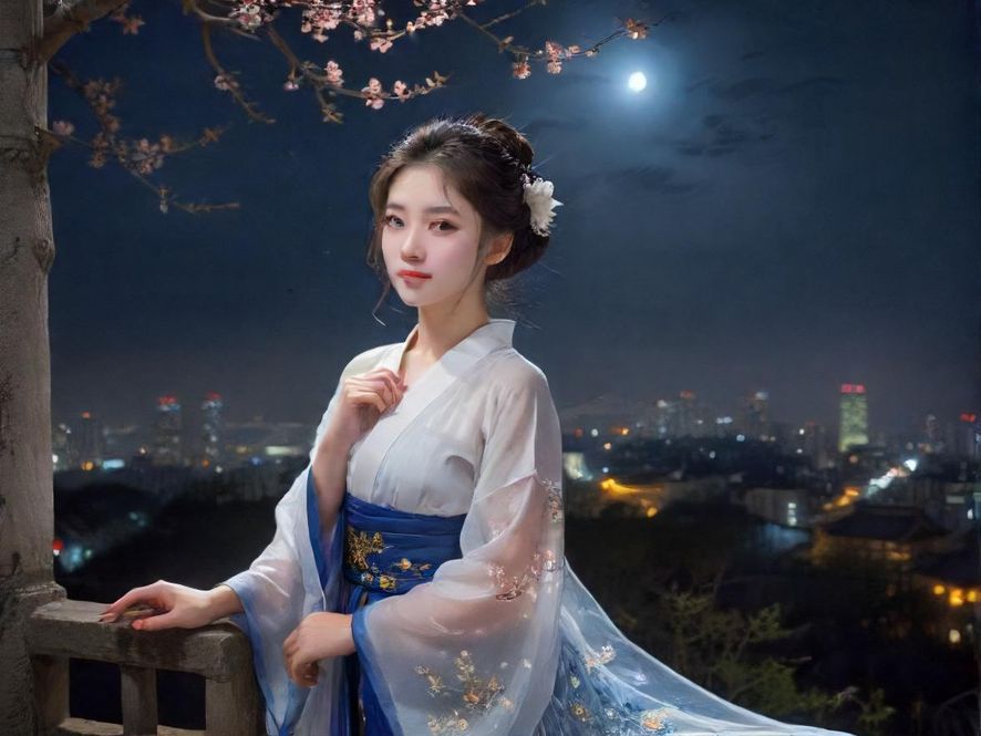 广州天河璀璨夜景