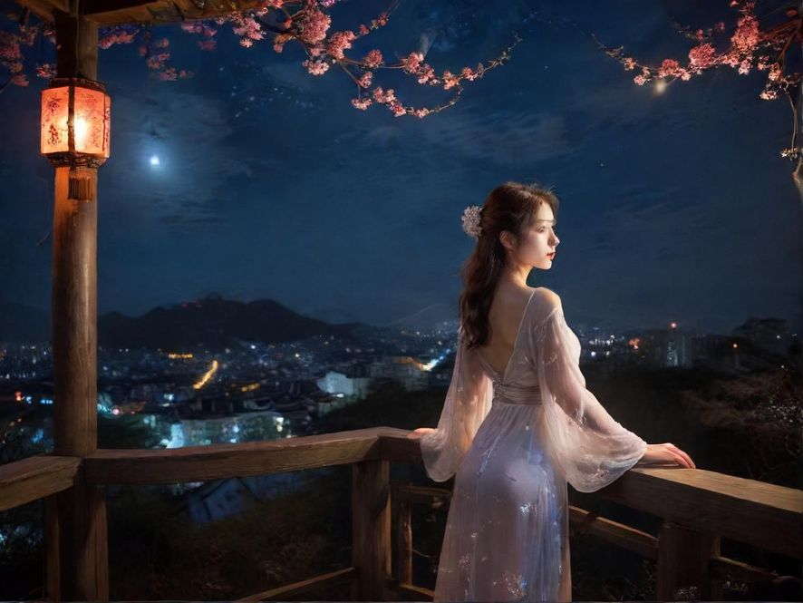 广州夜色下的桑拿会所街头风景