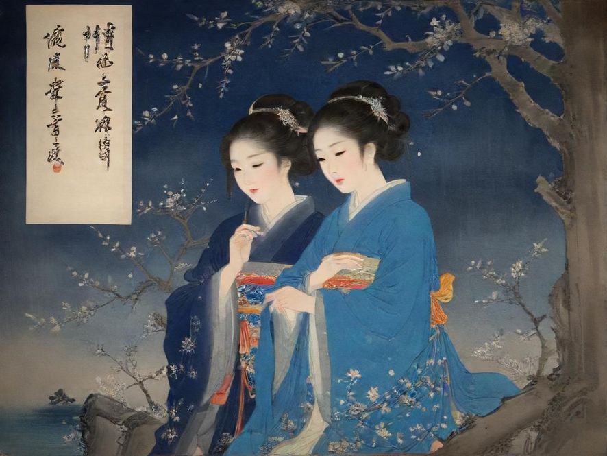 广州番禺夜色下的休闲娱乐区一角