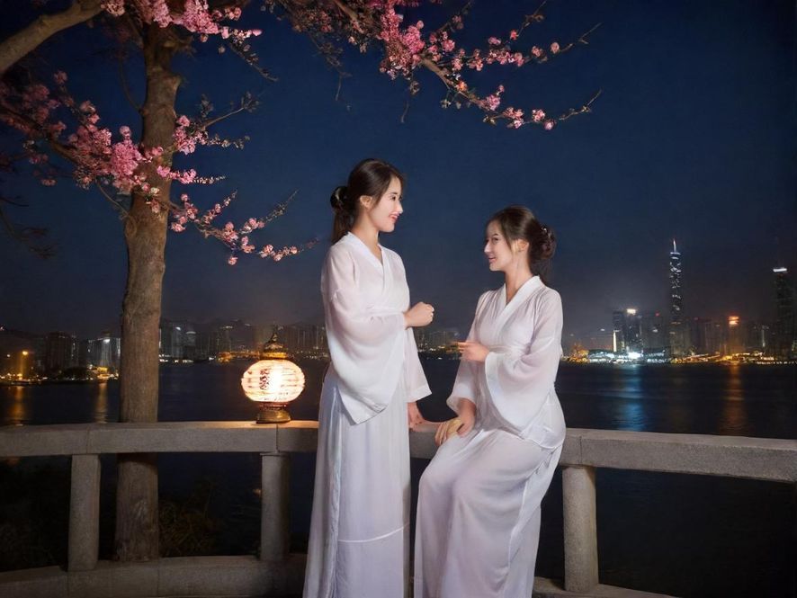 广州现代休闲会所夜景