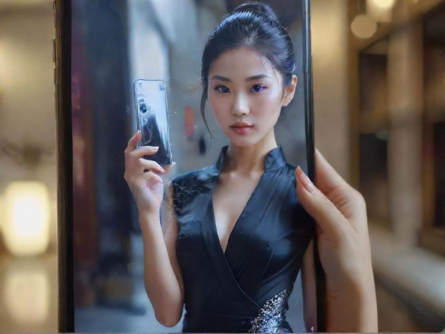 手机屏幕上的信息流