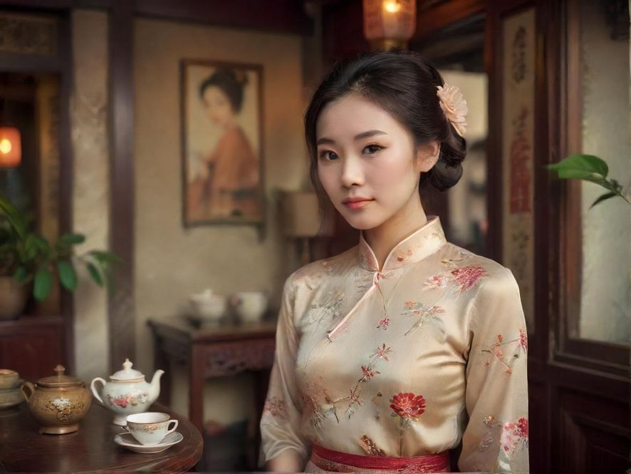 广州隐藏茶社休闲一角展示