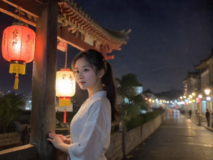 城市夜场娱乐会所夜景
