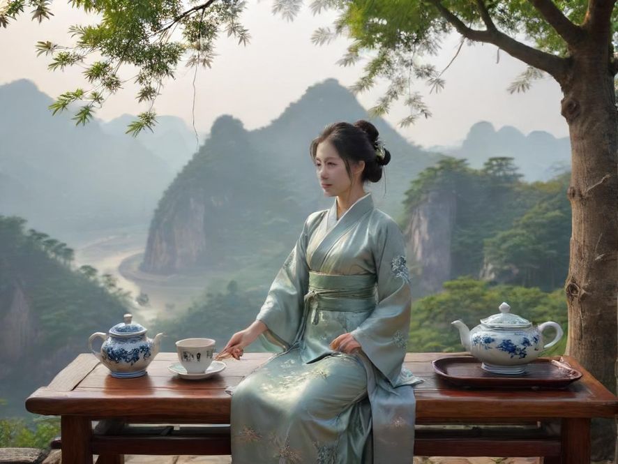 温州龙湾高端茶社茶艺表演现场