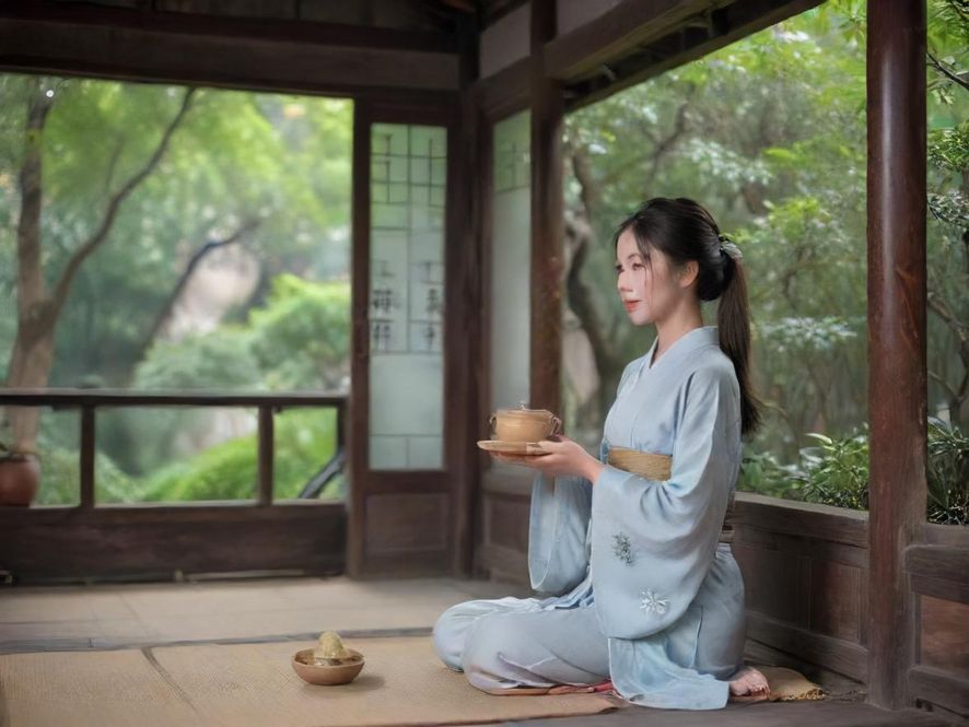 深圳隐藏茶馆 内景古朴 写实照片 桑拿汗蒸